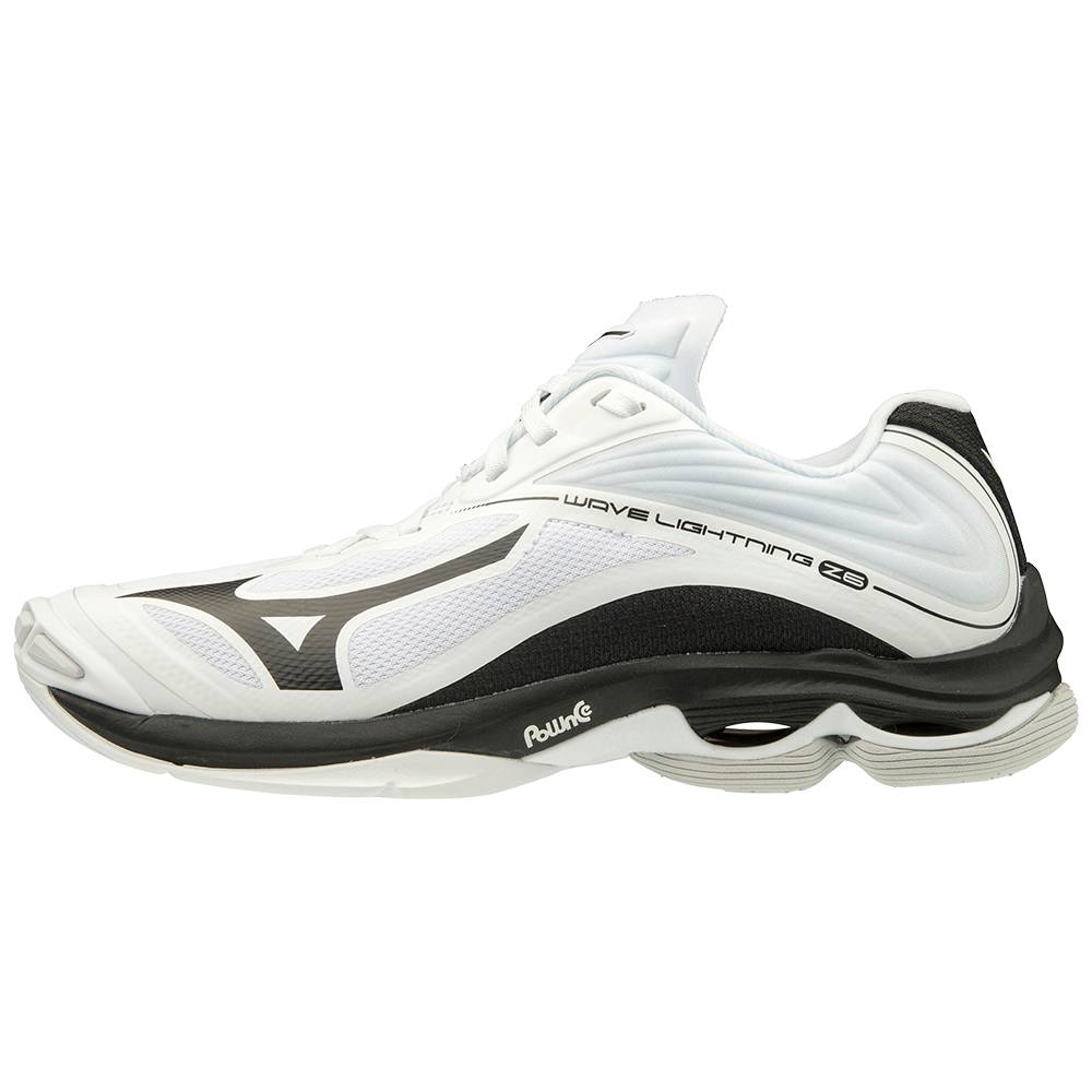 Mizuno Women's Wave Lightning Z6 Volleyball Shoes White/Black (430283-RNC)